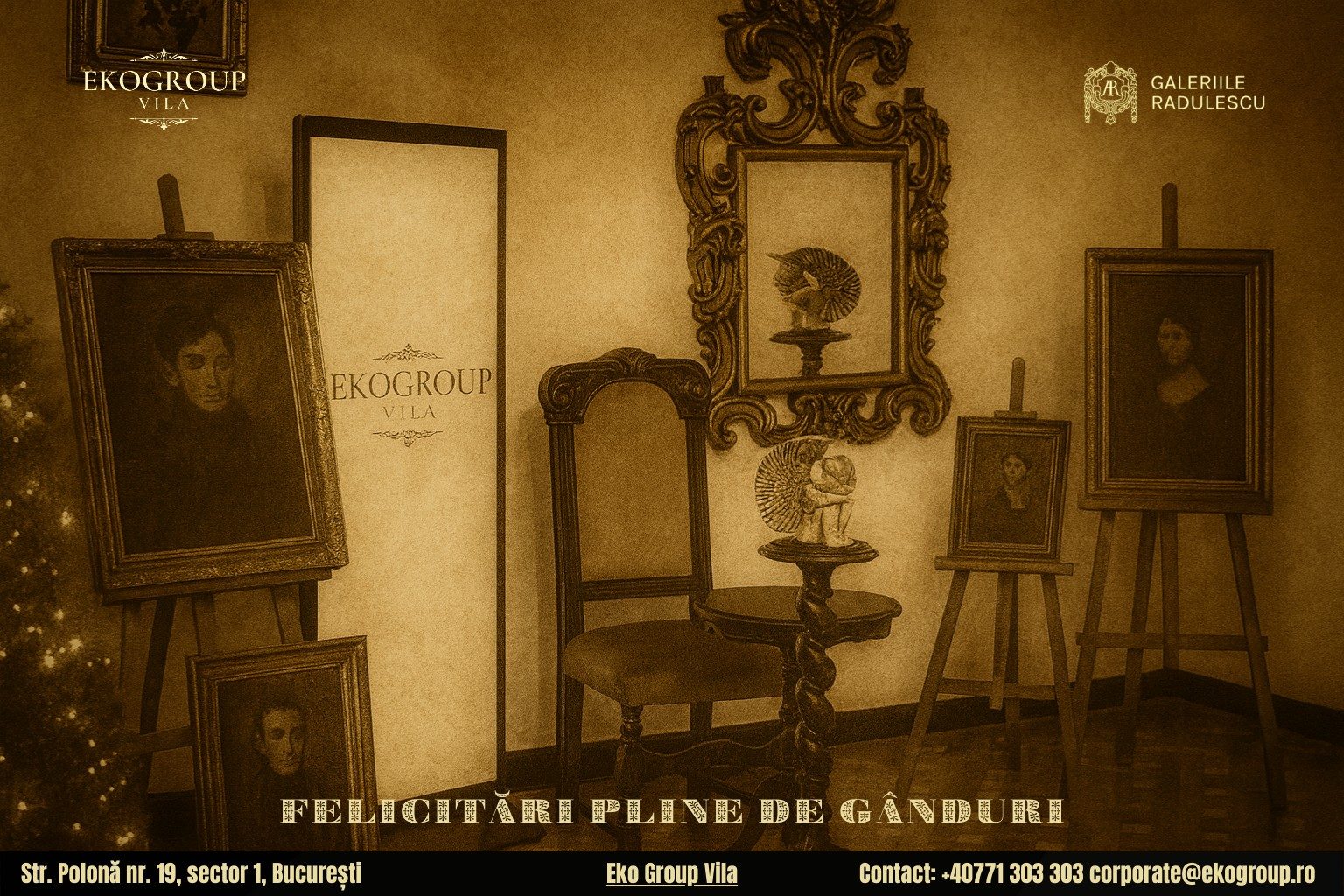 Urări de Crăciun cu parfumul anilor ’30: Magia sărbătorilor în conceptul Crăciunul anilor ’30 găzduit de Eko Group Vila